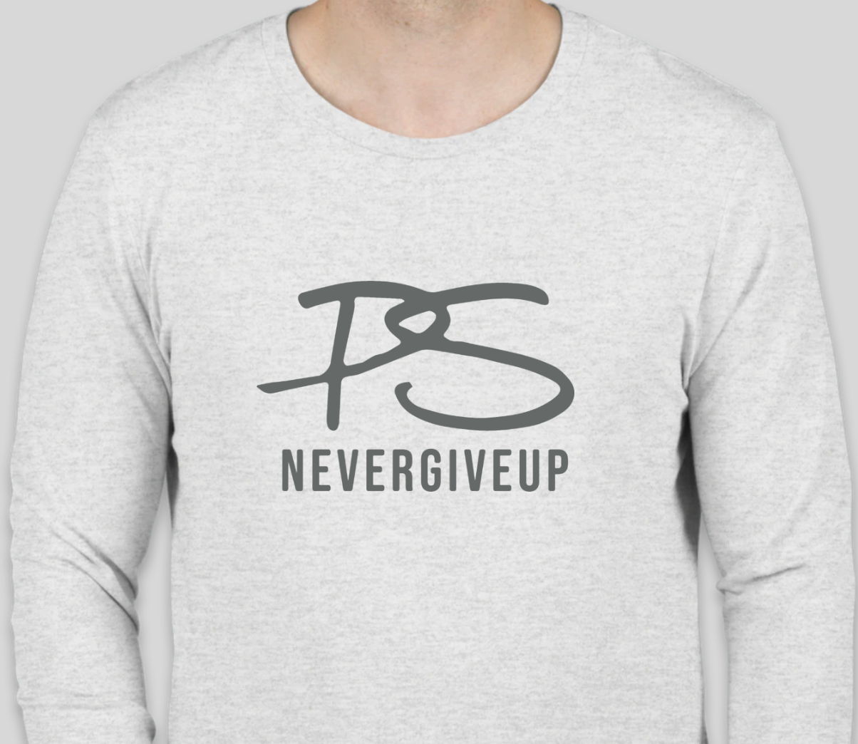 Tri-Blend Long Sleeve Logo Crew T-Shirt (Unisex)