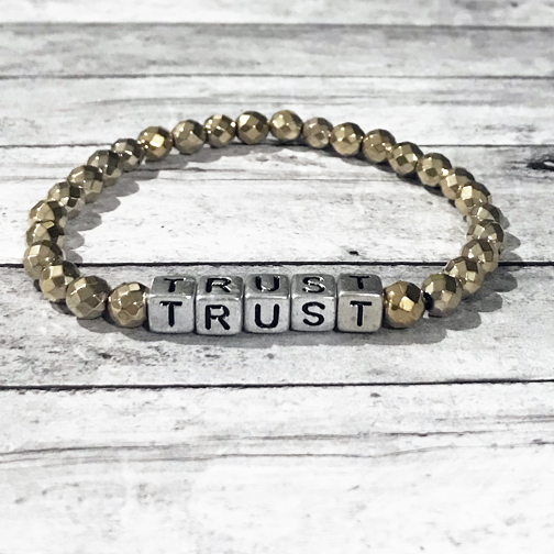 Handmade Mens "Trust" Bracelet