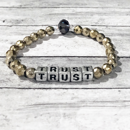 Handmade Womens "Trust" Bracelet