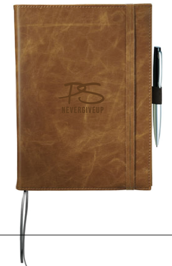 PSNeverGiveUp Keepsake Leather Journal