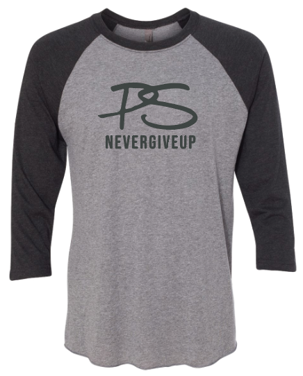 Unisex 3/4-Sleeve Logo Raglan