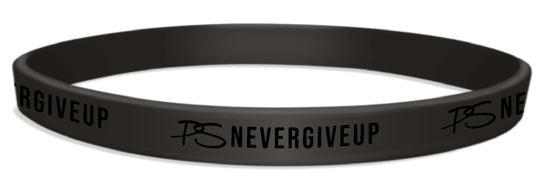PSNeverGiveUp Silicone Bracelet